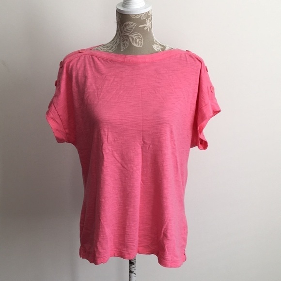 Talbot’s Petite Women’s Boatneck Top Pink XLP - Picture 1 of 8